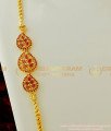 MCHN134 - Trendy 30 Inches Daily Wear Long Thali Chain Ruby Stone Side Pendant Mugappu Chain Buy Online