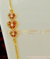 MCHN136 - 30 Inches First Quality Heart Shape Side Pendant Mugappu with Long Roll Kodi Thali Chain Designs Online