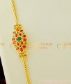 MCHN144 - Trendy Red and Green Kemp Stone Modern Mugappu Design with Thali Chain Design For Female 