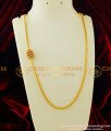 MCHN147 - Trendy Tri Colour Cylinder Shape Mugappu Chain South Indian Jewellery Online