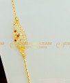 MCHN159 - Traditional Impon Peacock Design Stone Mugappu Gold Plated Impon Mugappu Chain 
