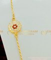 MCHN161 - New Model Mugappu Thali Chain Five Metal Round Gold Mugappu Side Pendant Design