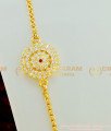 MCHN162 - Trendy Impon Gold Design Big Round Ad Stone Side Dollar with Chain Online Shopping