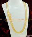 MCHN165 - New Modal Impon Ad Stone Side Pendant with Double Layer Gold Chain Design Mugappu Chain  