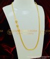 MCHN185 - Trendy Gold Plated Thali Kodi Chain AD Balls White Stone Design Mugappu Chain Indian Imitation Jewellery