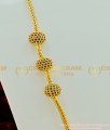 MCHN204 - Chidambaram Covering Mugappu Chain Ad Stone Multi Stone Mugappu Thali Chain
