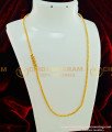MCHN208 - Gold Thali Chain Design Ruby Emerald Twisted Mugappu Chain for Women