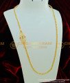 MCHN216 - Five Metal Mugappu Chain Multi Stone Side Locket with Single Thali Saradu Chain Designs
