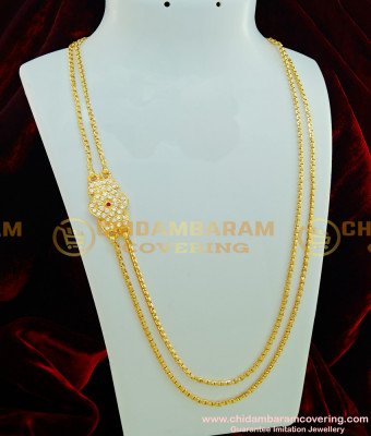MCHN222 - Original Panchaloha Two Line Mangalsutra Chain Five Metal Jewellery Online Shopping 