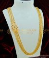 MCHN229 - 30 Inches Impon Ad Multi Stone Mugappu Three Line Dasavatharm Long Chain Design Online