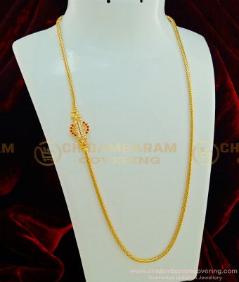 MCHN234 - Cute Daily Wear Simple Design Mugappu Chain South Indian Jewellery Buy Online