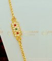 MCHN253 - Latest Design Impon Multi Stone Mugappu Chain Design for Women Five Metal Jewellery