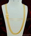 MCHN265 - 30 Inches One Gram Gold Plated Impon Multi Stone Mugappu Double Chain Design for Ladies