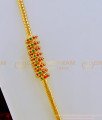 MCHN271 - Elegant Ruby Emerald Stone Spiral Design Mugappu Thali Kodi Chain Buy Online