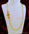 MCHN276 - New Model Ad Multi Stone Gold Mugappu Thali Chain Designs One Gram Gold Plated Jewellery