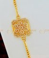 MCHN304 - Latest American Diamond Gold Design Square Mugappu with Thali Saradu Chain Online