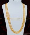 MCHN321 - 24 Inches Indian 5 Metal Mugappu Design With 3 Line One Gram Gold Chain for Women