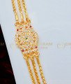 MCHN321 - 24 Inches Indian 5 Metal Mugappu Design With 3 Line One Gram Gold Chain for Women