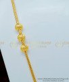 MCHN334-LG - One Gram Gold Plated Golden Plain Balls Mugappu Design Online