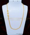 MCHN350 - South Indian Style Pure Gold Plated Guaranteed Mugappu Chain Designs for Women 