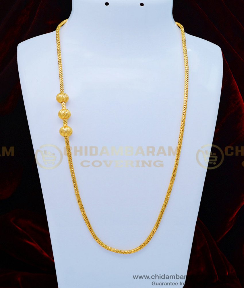 MCHN351 - Buy Indian Imitation Jewellery Mugappu Chain Latest Designs Online