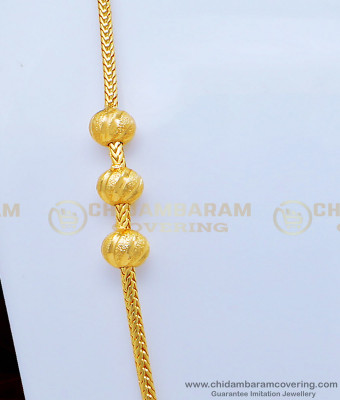 MCHN351 - Buy Indian Imitation Jewellery Mugappu Chain Latest Designs Online