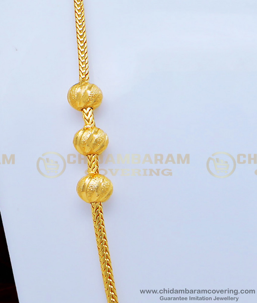 MCHN351 - Buy Indian Imitation Jewellery Mugappu Chain Latest Designs Online