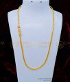 MCHN359 - Trendy Gold Plated American Diamond White Stone Thali Moppu Chain 