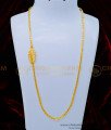 MCHN363 - 24 Inches White Stone Impon Mugappu Chain Chidambaram Covering Jewellery