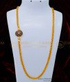 MCHN374 - Latest 1 Gram Gold American Diamond White and Black Stone Mugappu Chain for Women