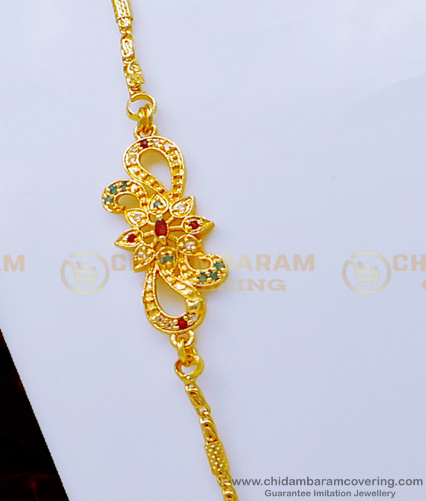 MCHN391 - 1 Gram Gold Daily Use Mugappu Chain Indian Imitation Jewellery