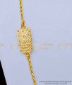MCHN406 - South Indian Jewellery Light Weight White Stone Impon Mugappu Chain for Daily Use