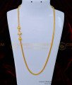 MCHN413 - Unique White Stone Star Design Mugappu Chain One Gram Gold Plated Jewellery 