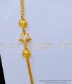 MCHN413 - Unique White Stone Star Design Mugappu Chain One Gram Gold Plated Jewellery 