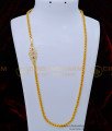 MCHN422 - South Indian Impon White Stone Mugappu Chain for Daily Use