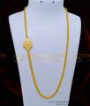 MCHN425 - Latest Mugappu Chain Model White and Ruby Stone Impon Mugappu Chain Design 