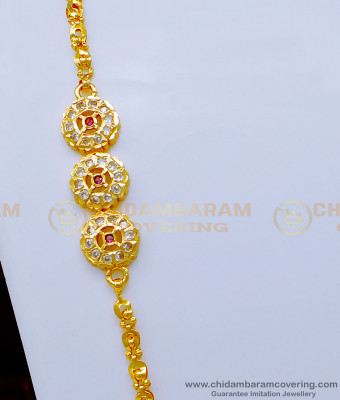 MCHN428 - Latest Impon Stone Mugappu with New Model 24 Inches Chain for Women 