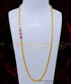 MCHN443 - Unique White and Ruby Stone Diamond Design Mugappu Chain Online