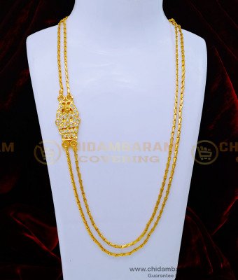 MCHN453 - Lakshmi Mugappu Designs with Double Line Chains for Women 