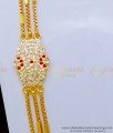 MCHN459 - Trendy Impon Stone Three Line Mugappu Thali Chain Design Online  