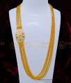 MCHN462 - South Indian Impon Stone 4 Line Big Pendant Mugappu Chain Online 