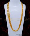MCHN461 - First Quality Impon Jewellery White Stone 3 Line Mugappu Thali Chain 
