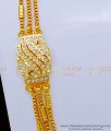 MCHN461 - First Quality Impon Jewellery White Stone 3 Line Mugappu Thali Chain 