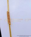 MCHN471 - One Gram Gold Guarantee White Stone Mugappu Chain Designs 