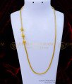 MCHN476 - One Gram Gold Plated Plain Mugappu Chain Designs Online