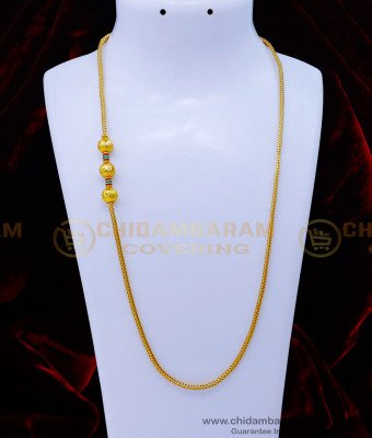 MCHN479 - Latest Gold Plated Mugappu Thali Chain New Model Online