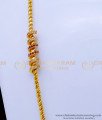 MCHN480 - Traditional Spiral Design Stone Mugappu Chain Designs