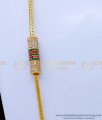 MCHN482 - Thali Kodi Chain Design with Stone Mugappu for Daily Use