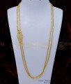 MCHN490 - Impon White Stone Rettai Vadam Mugappu Chain Design Online