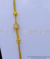 MCHN500 - Real Gold Design White Stone Mugappu Thali Chain Design